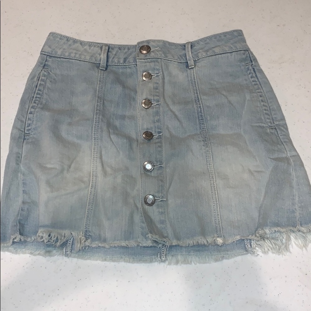 american eagle jean skirt